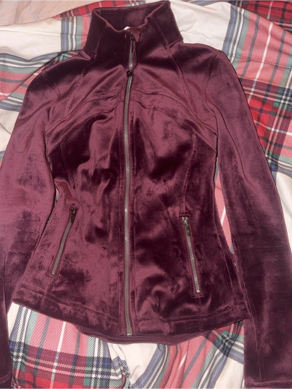 lululemon Define Jacket Burgundy Velvet